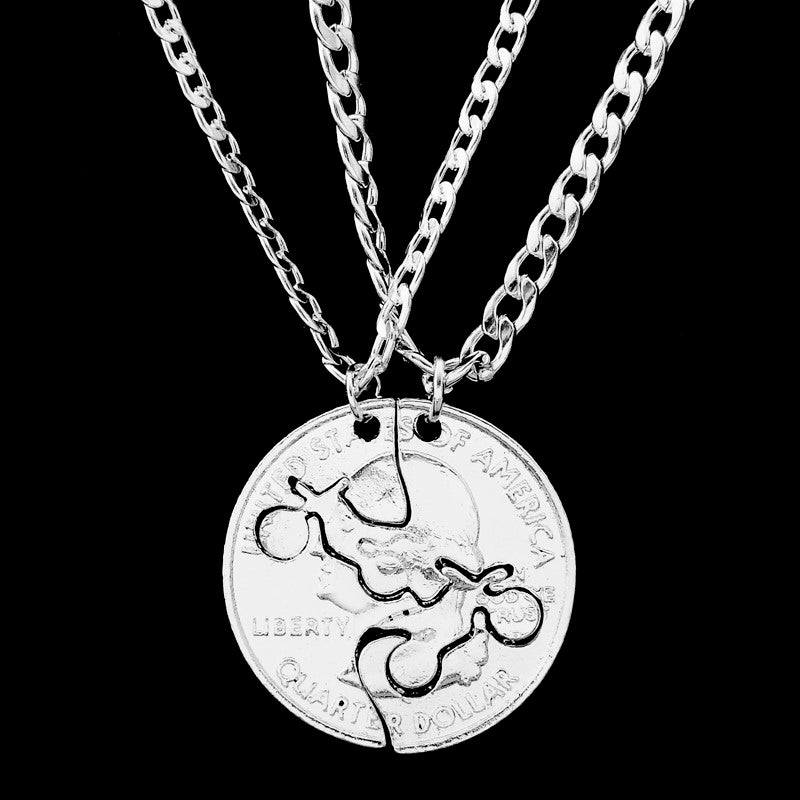 Best Friends Moto Necklace Set
