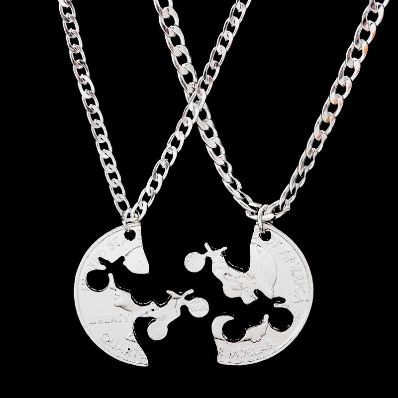Best Friends Moto Necklace Set