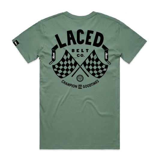 Sage Green Laced Tee Shirt