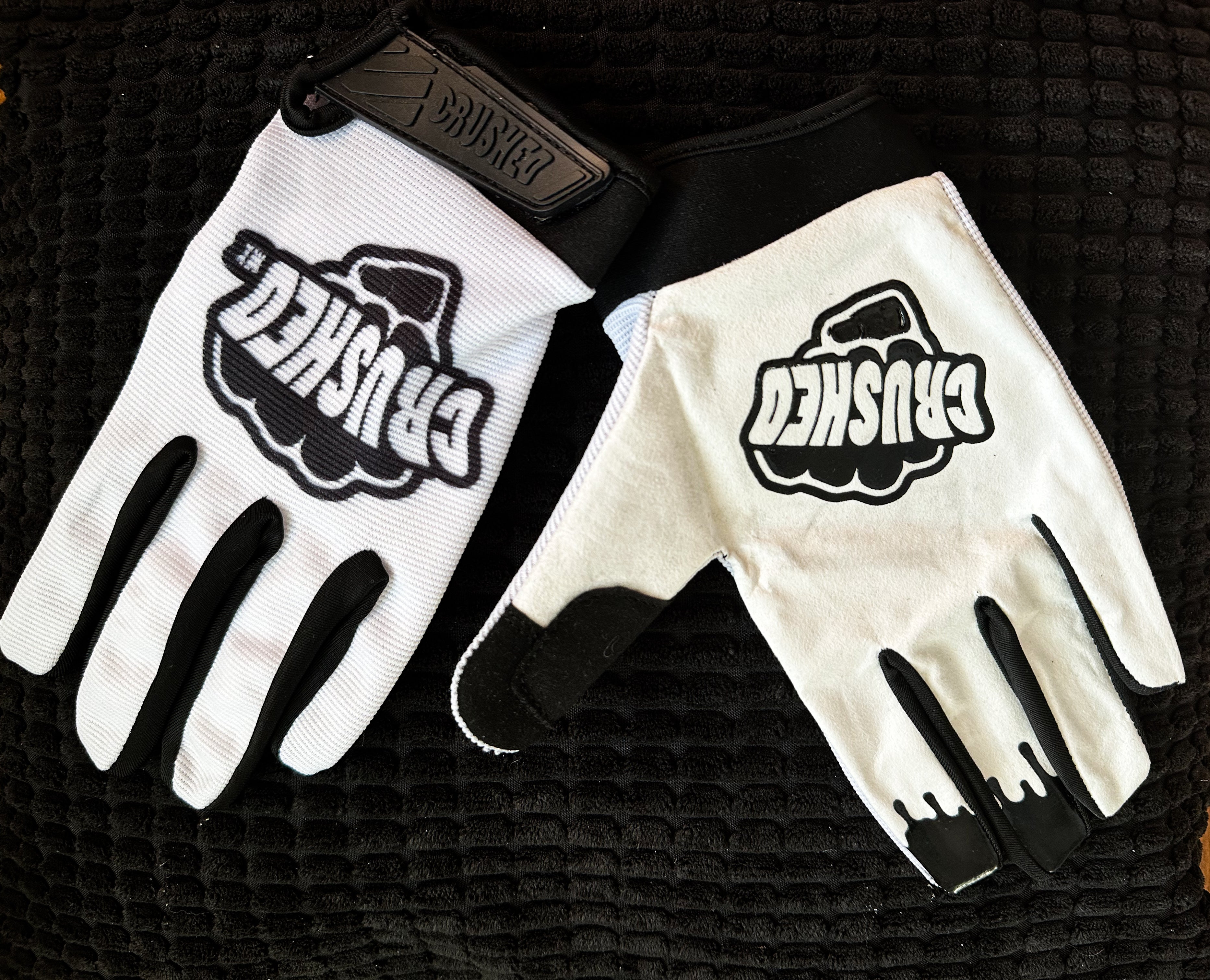 Crushed gloves on sale