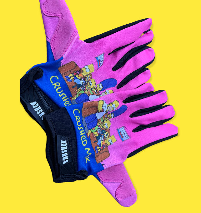 Pink Homers Family Crushed Gloves