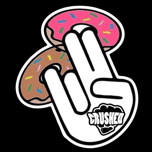 Shocker Pink and Brown Donut Decal